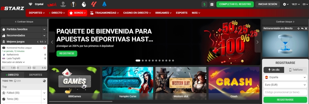 casino en línea 888Starz en España