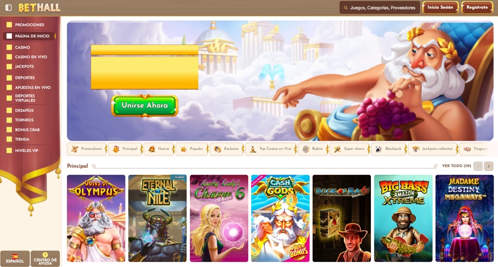casino en línea BetHall en España